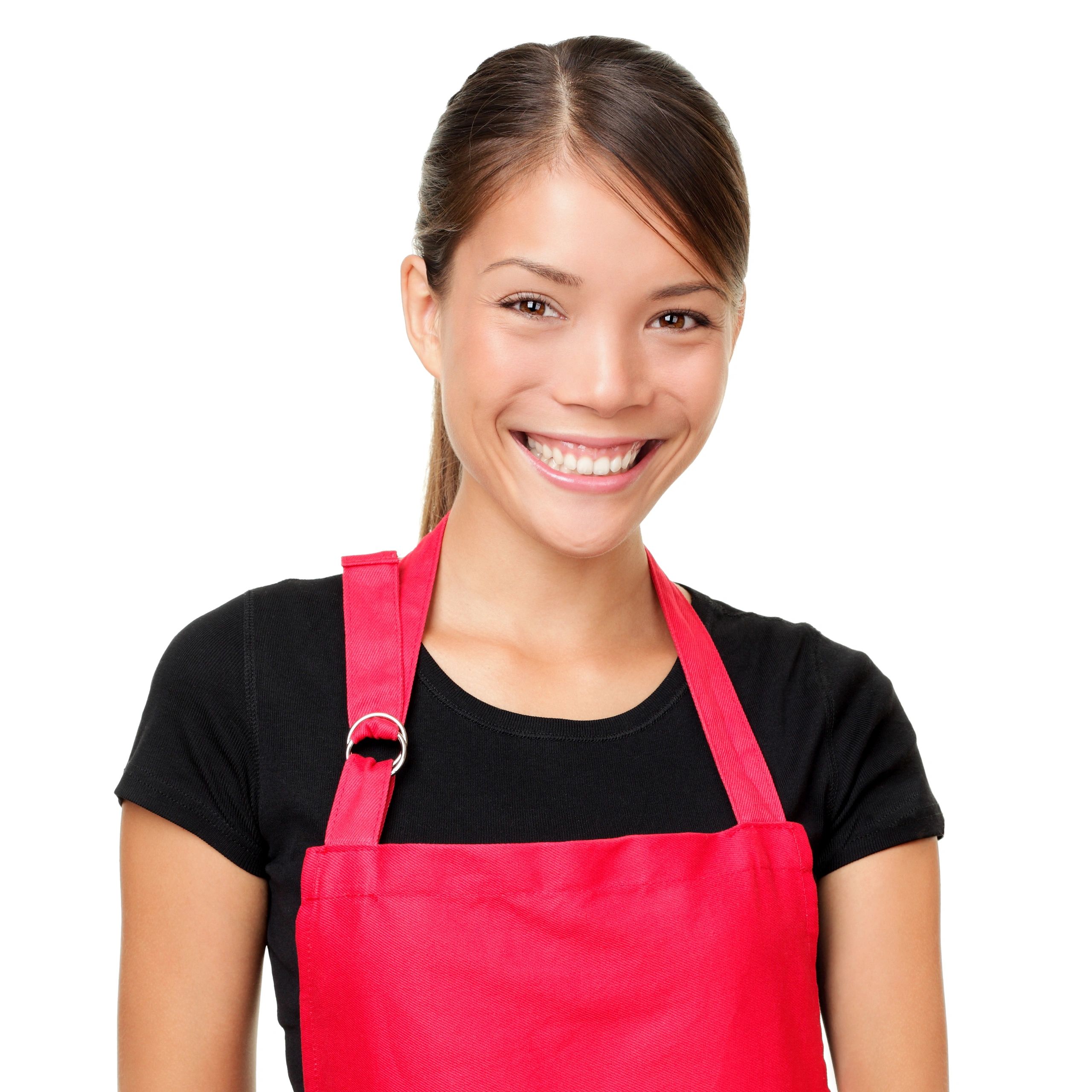 Portrait of a small business owner wearing an apron