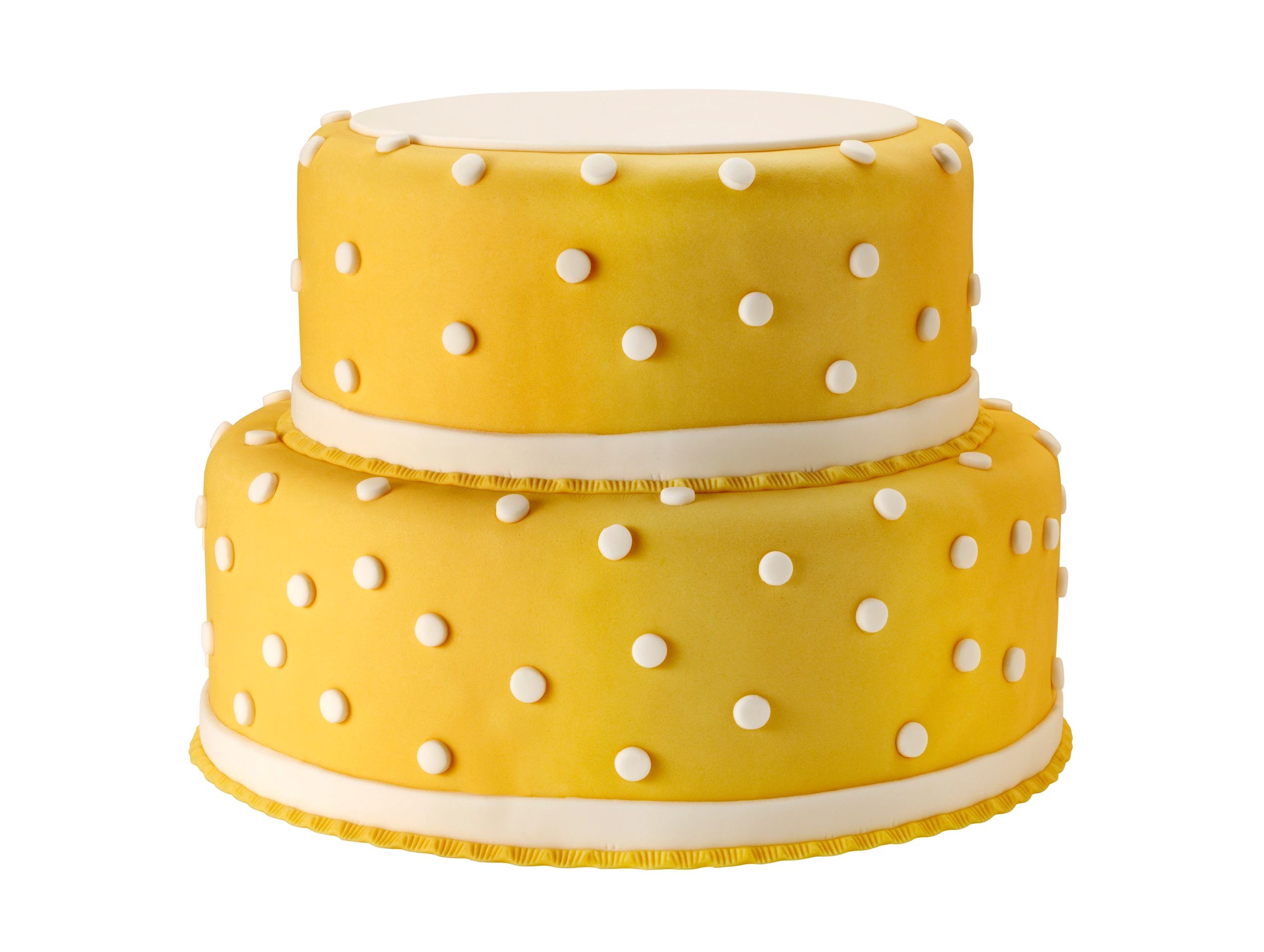 Elegant decorated cake on a stand